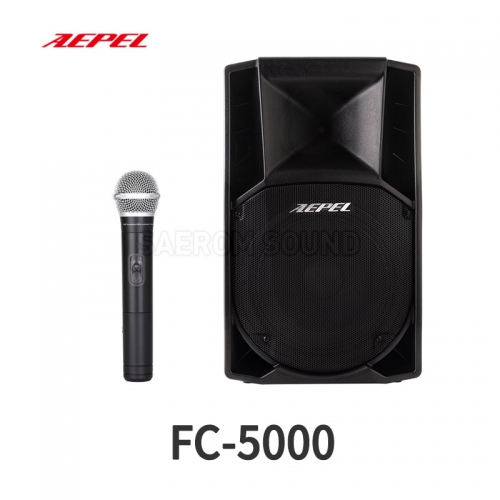 에펠 AEPEL FC-5000 이동형 충전식 앰프스피커 무선마이크 대형공연 대형연설 대규모버스킹