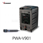 빅보스 VICBOSS PWA-V901 500W 10인치 충전용 앰프스피커 1CH 강의실 연주용 USB BT