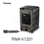 빅보스 VICBOSS PWA-V1201 600W 12인치 충전용 앰프스피커 1CH 강의실 연주용 USB BT