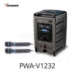 빅보스 VICBOSS PWA-V1232 600W 12인치 충전용 앰프스피커 2CH 강의실 연주용 CD USB BT