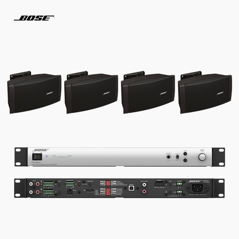 BOSE 매장 카페 음향패키지 2채널 앰프 IZA-2120LZ + 보스 DS40SE 스피커 4EA