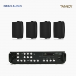 TANNOY 매장 카페 음향패키지 4채널 앰프 SR-450D + 탄노이 DVS4 벽부형 스피커 4개