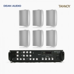 TANNOY 매장 카페 음향패키지 4채널 앰프 SR-450D + 탄노이 DVS4 벽부형 스피커 6개