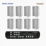 TANNOY 매장 카페 음향패키지 4채널 앰프 SR-450D + 탄노이 DVS4 벽부형 스피커 8개