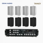 TANNOY 매장 카페 음향패키지 6채널 앰프 SR-650D + 탄노이 DVS4 벽부형 스피커 8개