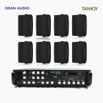 TANNOY 매장 카페 음향패키지 6채널 앰프 SR-650D + 탄노이 DVS4 벽부형 스피커 8개