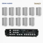 TANNOY 매장 카페 음향패키지 6채널 앰프 SR-650D + 탄노이 DVS4 벽부형 스피커 11개