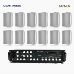 TANNOY 매장 카페 음향패키지 6채널 앰프 SR-650D + 탄노이 DVS4 벽부형 스피커 12개