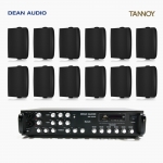 TANNOY 매장 카페 음향패키지 6채널 앰프 SR-650D + 탄노이 DVS4 벽부형 스피커 12개