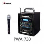 빅보스 VICBOSS PWA-730 200W 충전식 휴대용 앰프스피커 1CH CD