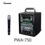 빅보스 VICBOSS PWA-750 200W 8인치 충전식 휴대용 앰프스피커 1CH