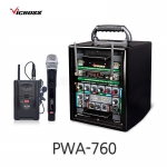 빅보스 VICBOSS PWA-760 200W 8인치 충전식 휴대용 앰프스피커 2CH