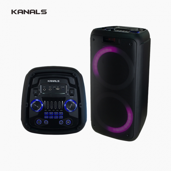 KANALS 카날스 BSW-8900 블루투스 PA 이동식 충전용 스피커 2채널 무선마이크