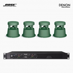 BOSE 야외 정원용 음향패키지 4채널 앰프 DENON DN-470A + 보스 360P 스피커 4EA