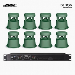 BOSE 야외 정원용 음향패키지 4채널 앰프 DENON DN-470A + 보스 360P 스피커 8EA