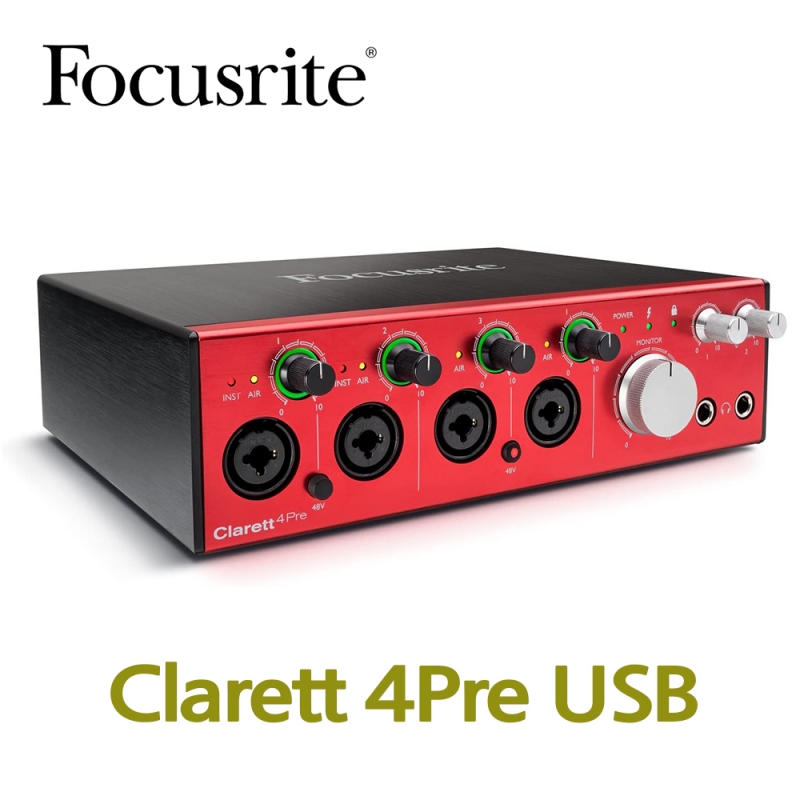 Focusrite Clarett 4Pre USB 포커스라이트 클라렛  오디오인터페이스