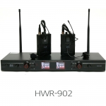 EVI HWR-902 2채널 무선마이크 UHF 900MHz 강의용  교회 설교 공연용 행사용 무선마이크