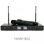 EVI HWR-902 2채널 무선마이크 UHF 900MHz 강의용  교회 설교 공연용 행사용 무선마이크