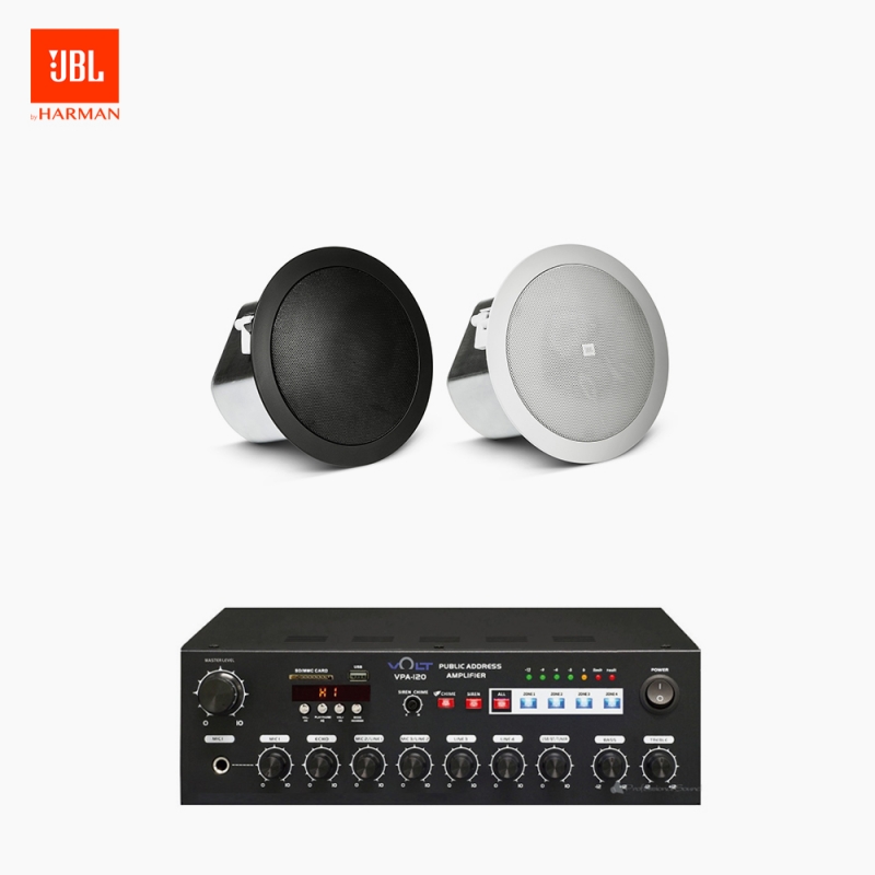 JBL 매장 카페 음향패키지 VPA-120 앰프 JBL CONTROL 12C/T 실링스피커 2EA