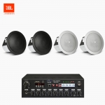 JBL 매장 카페 음향패키지 VPA-120 앰프 JBL CONTROL 12C/T 실링스피커 4EA