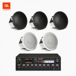 JBL 매장 카페 음향패키지 VPA-120 앰프 JBL CONTROL 12C/T 실링스피커 5EA