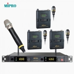 MIPRO 미프로 ACT-5814TMQ 4채널 디지털 무선 핸드+핀+핀+핀마이크 벨트팩 시스템 5.8GHz