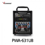 빅보스 VICBOSS PWA-631UB 200W 6.5인치 충전용 앰프 스피커 매장용 무선마이크