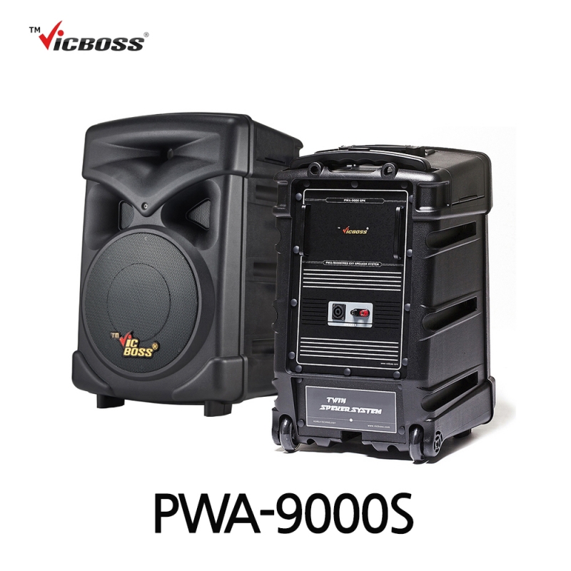 빅보스 VICBOSS PWA-9000S 500W 10인치 충전용 앰프 보조스피커 버스킹용