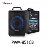 빅보스 VICBOSS PWA-851CB 2채널 300W 8인치 충전용 앰프 스피커 무선마이크