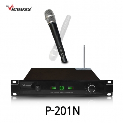 빅보스 VICBOSS P-201N 1채널 200MHz 무선마이크 시스템 핸드마이크 or 핀마이크