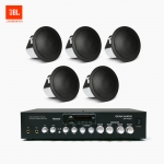 JBL 매장 카페 음향패키지 SR-430D 4채널 앰프 JBL CONTROL 12C/T 실링스피커 5EA