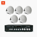 JBL 매장 카페 음향패키지 SR-430D 4채널 앰프 JBL CONTROL 12C/T 실링스피커 5EA