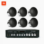 JBL 매장 카페 음향패키지 SR-430D 4채널 앰프 JBL CONTROL 12C/T 실링스피커 6EA