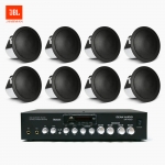 JBL 매장 카페 음향패키지 SR-430D 4채널 앰프 JBL CONTROL 12C/T 실링스피커 8EA