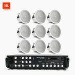 JBL 매장 카페 음향패키지 SR-650D 6채널 앰프 JBL CONTROL 12C/T 실링스피커 9EA