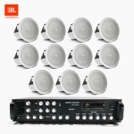 JBL 매장 카페 음향패키지 SR-650D 6채널 앰프 JBL CONTROL 12C/T 실링스피커 11EA