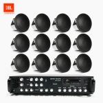 JBL 매장 카페 음향패키지 SR-650D 6채널 앰프 JBL CONTROL 12C/T 실링스피커 12EA