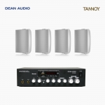 TANNOY 매장 카페 음향패키지 2채널 앰프 SR-250D + 탄노이 DVS4 벽부형 스피커 4개