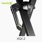 Gravity 그래비티 KSX 2  X자형 키보드 스탠드 더블 블랙(Black)