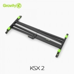 Gravity 그래비티 KSX 2  X자형 키보드 스탠드 더블 블랙(Black)