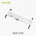 Gravity 그래비티 KSX 2W X자형 키보드 스탠드 더블 화이트(White)