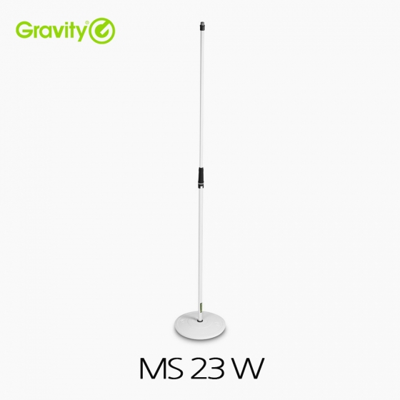 Gravity 그래비티 MS 23W 화이트(White) 원형 베이스 마이크 스탠드