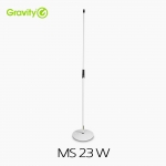 Gravity 그래비티 MS 23W 화이트(White) 원형 베이스 마이크 스탠드