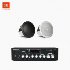 JBL 매장 카페 음향패키지 SR-250D 2채널 앰프 JBL CONTROL 12C/T 실링스피커 2EA