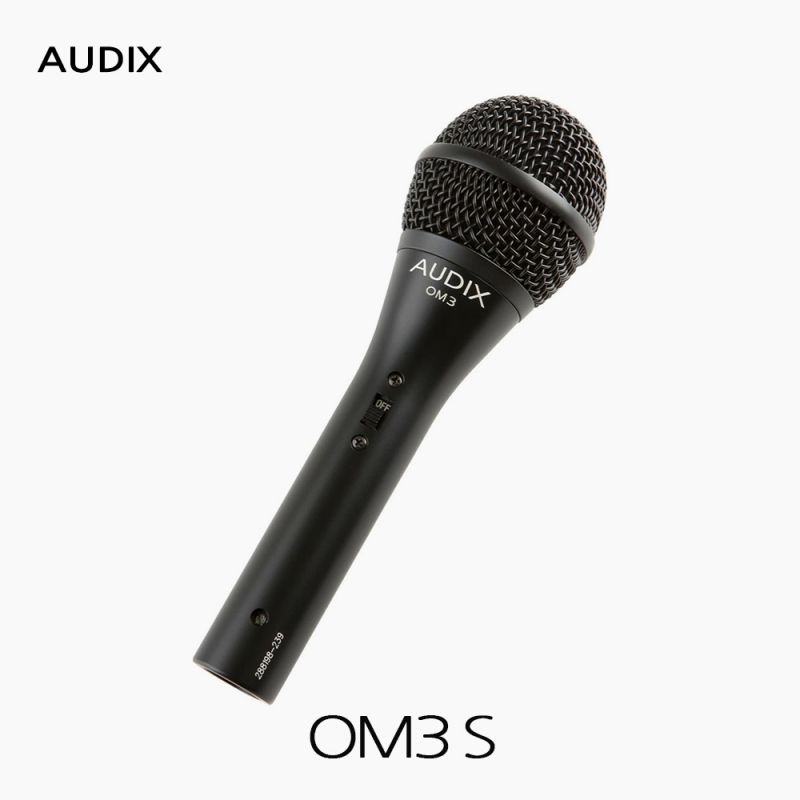 AUDIX 오딕스 OM3S 스위치 있는 다이나믹 보컬용 마이크