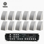 야마하 매장 카페 음향패키지 SR-650D 앰프 YAMAHA NS-AW992 스피커 12EA