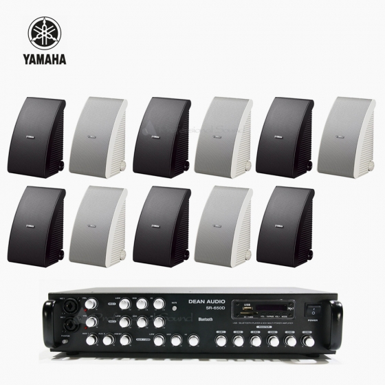 야마하 매장 카페 음향패키지 SR-650D 앰프 YAMAHA NS-AW992 스피커 11EA