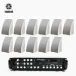 야마하 매장 카페 음향패키지 SR-650D 앰프 YAMAHA NS-AW992 스피커 11EA