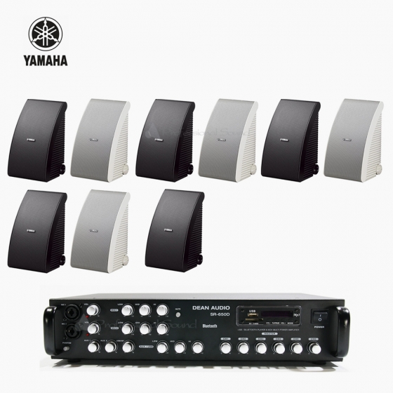 야마하 매장 카페 음향패키지 SR-650D 앰프 YAMAHA NS-AW992 스피커 9EA