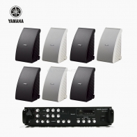 야마하 매장 카페 음향패키지 SR-450D 앰프 YAMAHA NS-AW992 스피커 7EA